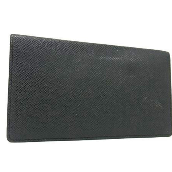 LOUIS VUITTON Louis Vuitton Porte-Valeur Carte Credit Wallet M30392 Ardoise Taiga Men's Bifold Long