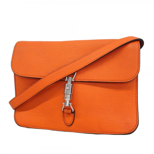 Gucci New Jackie Shoulder Bag 362971 Leather Orange Women's