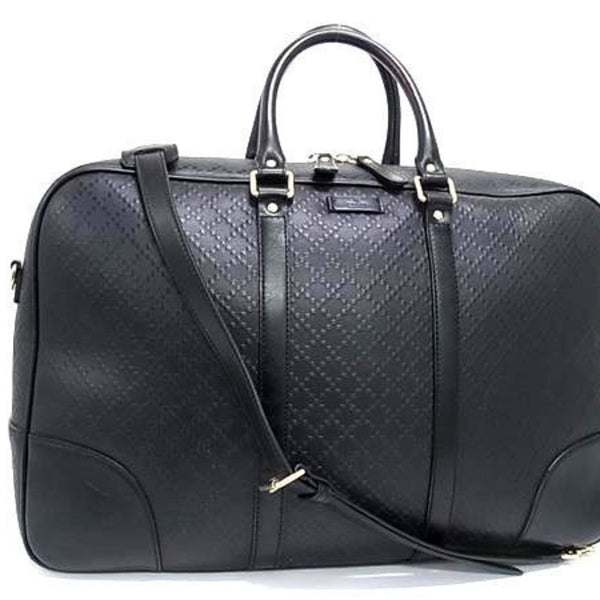 GUCCI Diamante Boston Bag 353394 in Black and Leather for Men Women