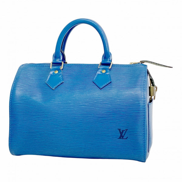 Louis Vuitton Epi Speedy 25 Handbag M43015 Toledo Blue for Women