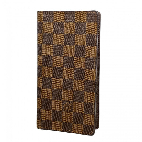 Louis Vuitton Damier Long Wallet, Porte-Valeur Carte Credit, N61823, Ebene, Men's