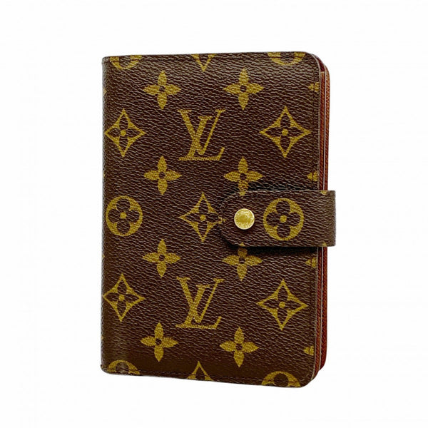 Louis Vuitton Monogram Porte Papier Zip Long Wallet M61207 Brown Women's