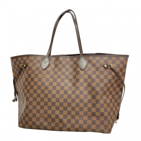 Louis Vuitton Damier Neverfull GM Tote Bag N51106 Ebene Women's
