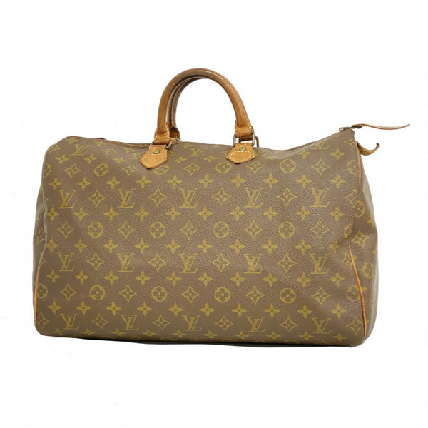Louis Vuitton Monogram Speedy 40 Handbag M41106 Brown Women's