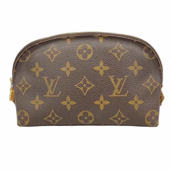 Louis Vuitton Monogram Pochette Tick Pouch M47515 Brown Women's