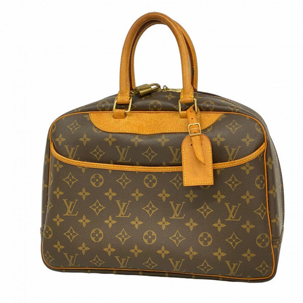 Louis Vuitton Monogram Deauville Handbag M47270 Brown Women's