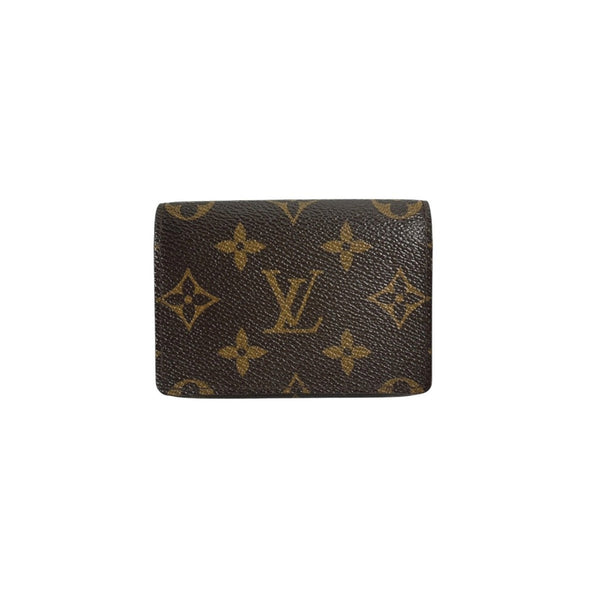 Louis Vuitton LOUIS VUITTON Business Card Holder, Case, LV Monogram Envelope Carte de Visite Canvas M62920, Brown