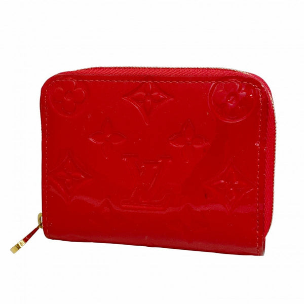 Louis Vuitton Vernis Zippy Coin Purse, Cerise M90202, Women's