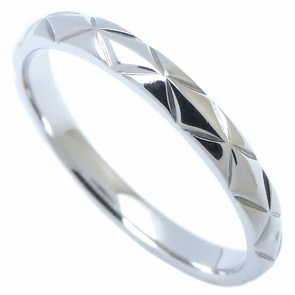 CHANEL Matelasse Coco Crush Collection Wedding Ring #54 J11117 Pt950 Platinum Women's 294219