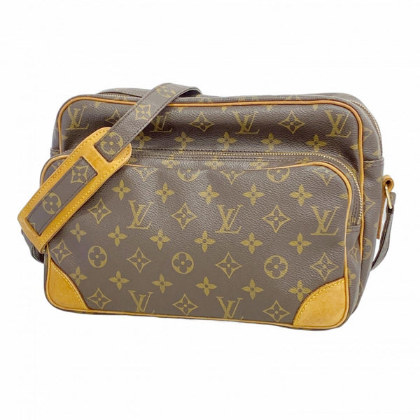 Louis Vuitton Monogram Nile Shoulder Bag M45244 Brown Women's