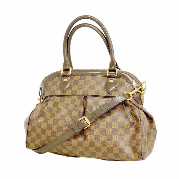 Louis Vuitton Damier Trevi PM Handbag N51997 Ebene for Women