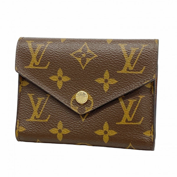 Louis Vuitton Monogram Victorine Tri-fold Wallet M62472 Brown Women's