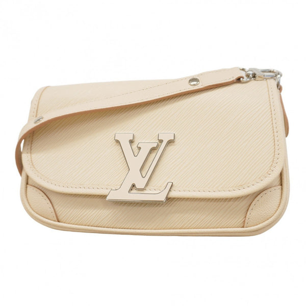 Louis Vuitton Epi Buschi Shoulder Bag M59457 Quartz White Women's