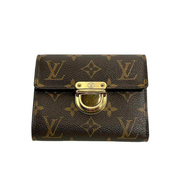 Louis Vuitton Monogram Canvas Portefeuille Koala Tri-fold Wallet with Card Pockets, M58013, Brown