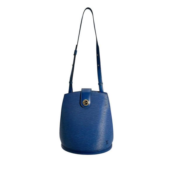 Louis Vuitton Epi Cluny Leather Shoulder Bag, M52255, Blue