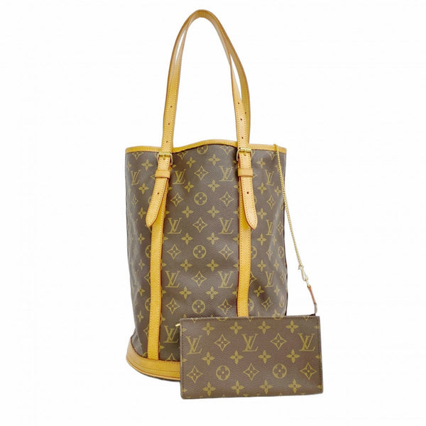 Louis Vuitton Monogram Bucket GM Tote Bag M42236 Brown Women's