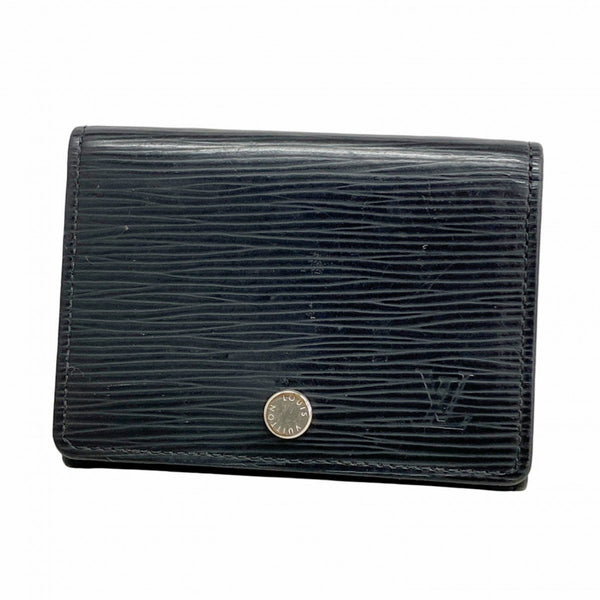 Louis Vuitton Epi Business Card Holder, Envelope Carte de Visite, M56169, Noir, Men's