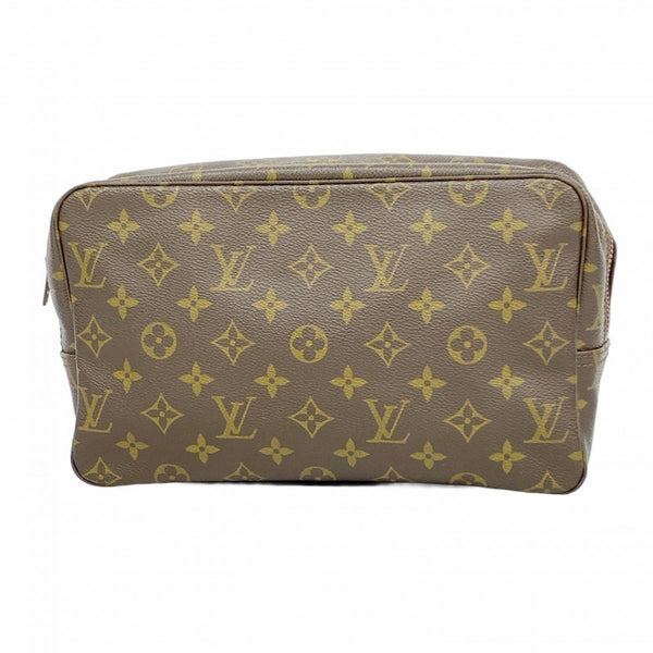 Louis Vuitton Monogram True Toilet Wallet 28 M47522 Brown Women's Pouch