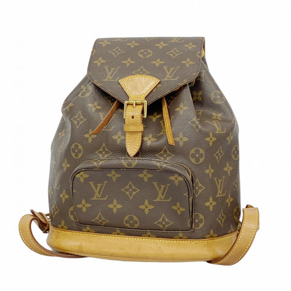 Louis Vuitton Monogram Montsouris MM Backpack M51136 Brown Women's