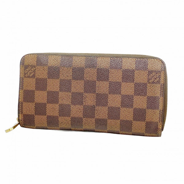 Louis Vuitton Damier Zippy Wallet N60015 Ebene Long for Men and Women