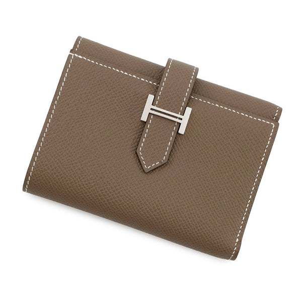 Hermès Tri-fold Wallet, Bearn Combination, Etoupe, Epson, W Stamp, HERMES Wallet