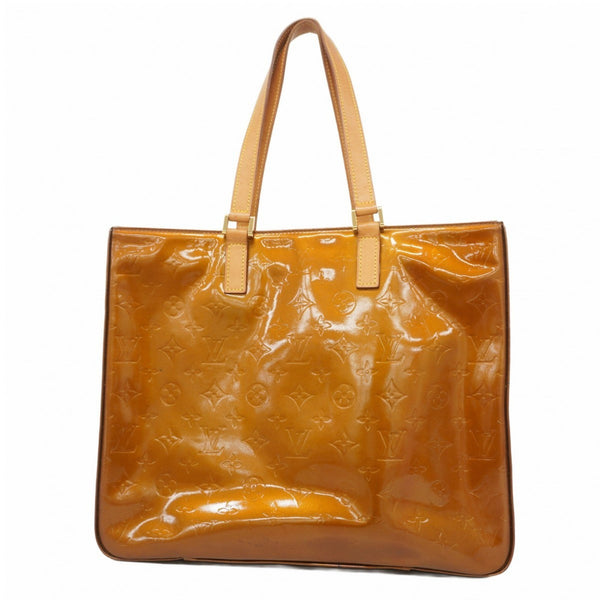 Louis Vuitton Vernis Columbus Tote Bag M91134 Bronze Women's
