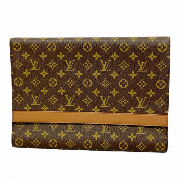 Louis Vuitton Monogram Porto Envelope Clutch Bag M51801 Brown Men's/Women's