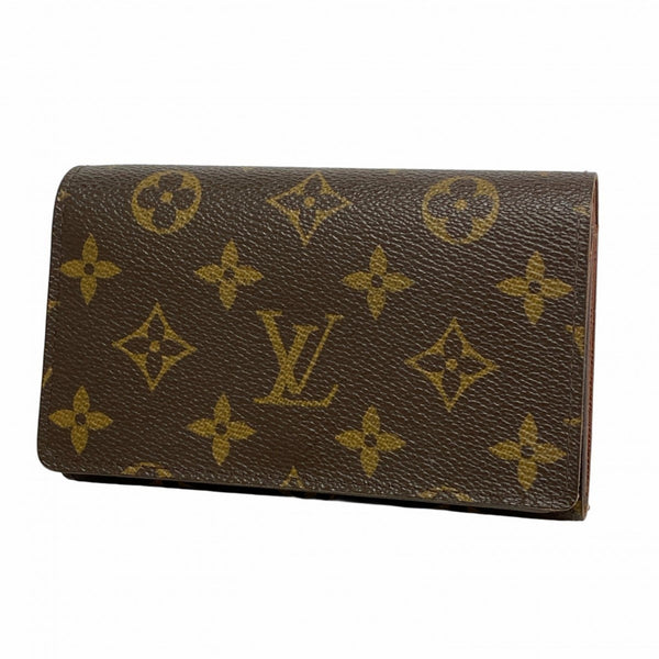 Louis Vuitton Monogram Portefeuille Tresor Wallet M61736 Brown Women's