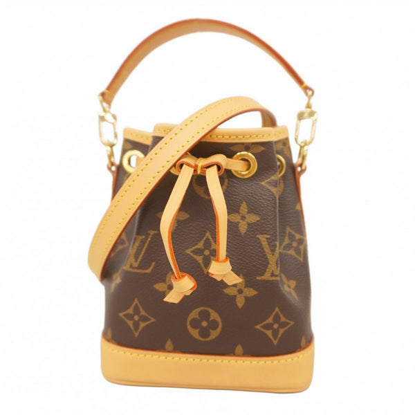 Louis Vuitton Monogram Nano Noe Shoulder Bag M81266 Brown Women's