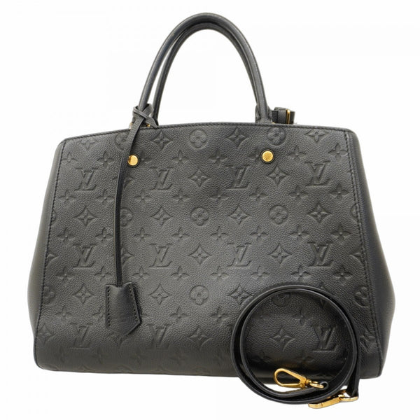 Louis Vuitton Monogram Empreinte Montaigne GM Handbag M41069 Noir Women's