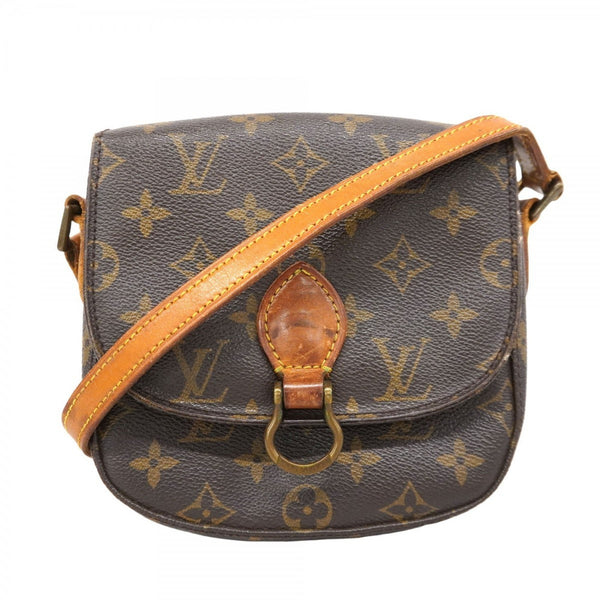 Louis Vuitton Monogram Mini Saint-Cloud Shoulder Bag M51244 Brown Women's