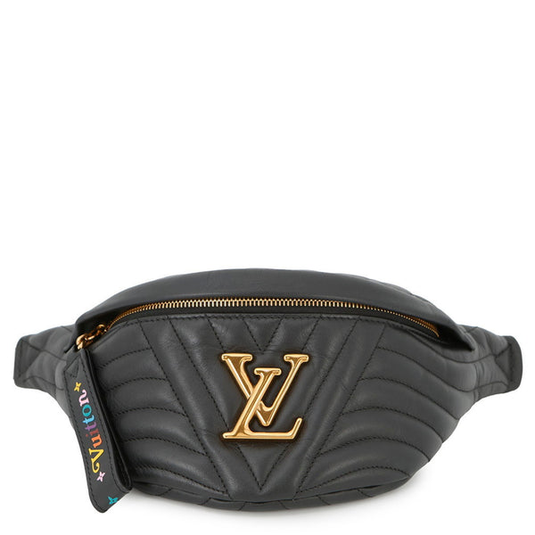Louis Vuitton New Wave Calf Leather Bumbag M53750 Waist Bag in Black